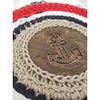 Horgony mintás kör 15 cm-es horgolható fa alap - Wood Stitch Collection Horgony mintás kör 15 cm-es horgolható fa alap - Wood Stitch Collection