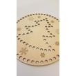 INSIDE-KARÁCSONY 20 cm-es kör alakú horgolható falap - Wood Stitch Collection INSIDE-KARÁCSONY 20 cm-es kör alakú horgolható falap - Wood Stitch Collection
