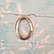 Kép 3/4 - Nyitható táska karabiner karika - 3 cm - ovális alakú