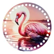 Kép 1/4 - Flamingó - kör 15 cm horgolható alap