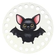 Kép 1/3 - Denevér - 10 cm kör horgolható alap - Halloween minisorozat