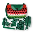 Kép 2/5 - Bőr táskaalj - Benetton zöld - 10*24cm