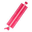Kép 1/3 - nagyon pink színű horgolható hosszú bőrcipzár - Bármitartó.hu