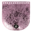 Kép 1/4 - Fényes pink színű íves bőr táskafedél - Bármitartó.hu