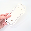 Kép 2/5 - Mini bőr táskaalj - babarózsaszín 7*15cm