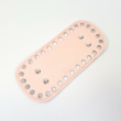 Kép 2/5 - Mini bőr táskaalj - Gyöngyház rózsaszín