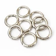 Kép 1/4 - Nyitható táska karabiner karika - 3 cm - ezüst