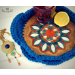 Mandala áttört mintás 20 cm-es horgolható fa alap - Wood Stitch Collection Mandala áttört mintás 20 cm-es horgolható fa alap - Wood Stitch Collection