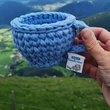 Kép 2/3 - Horgolt csésze tea vagy kávé rajongóknak - Bármitartó.hu