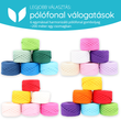 Kép 2/2 - Nyuszis poháralátéthez pólófonal válogatások 6-os szett