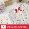 Kép 1/4 - Óriás gomb szív alakúra körbehorgolva
