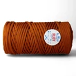 Kép 2/8 - RUBY lapos poliészter zsinórfonal - karamell - 5mm