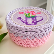 Kép 1/5 - Tulipános kanna  - 15 cm kör