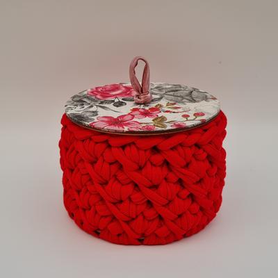 Kosár tető elem 10 cm kör alaphoz - natúr