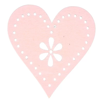 Rózsaszín szív - fa biléta