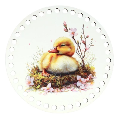 Kiskacsa - kör 15 cm horgolható alap