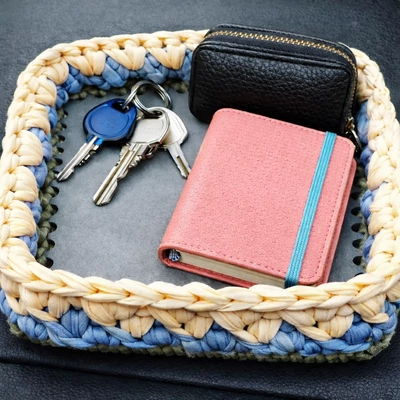 Négyzet 20 cm-es horgolható natúr faalap - Bármitartó.hu