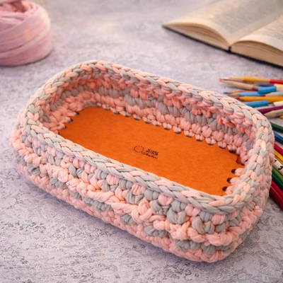 Téglalap 21x10 cm-es horgolható natúr faalap - Bármitartó.hu