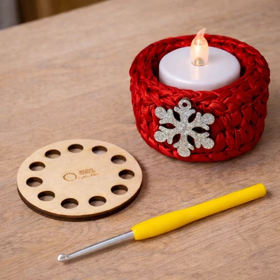 Kör 5,5 cm-es horgolható natúr faalap - Bármitartó.hu