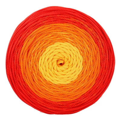 RUBY BALAYAGE lapos poliészter fonal - Naplemente - 220 m