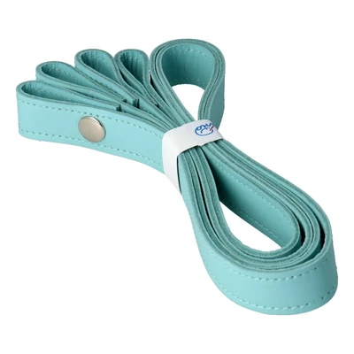 Csodakék színű patentos bőr táskapánt párban 65 cm - Bármitartó.hu
