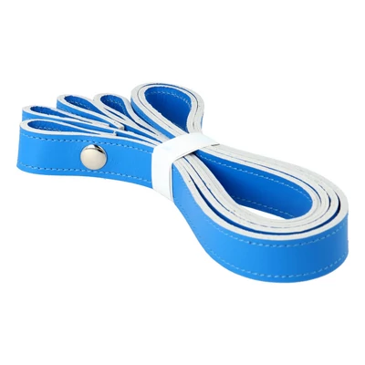 Kék színű patentos bőr táskapánt párban 65 cm - Bármitartó.hu