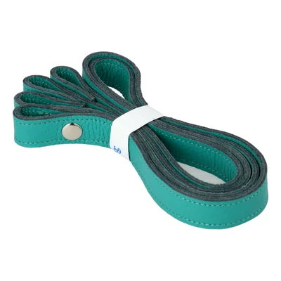 Lagúna színű patentos bőr táskapánt párban 65 cm - Bármitartó.hu