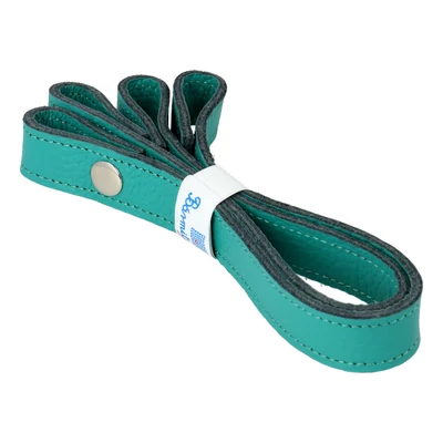 Lagúna színű patentos bőr kézi táskafogó párban 30 cm - Bármitartó.hu