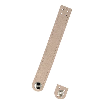 Nude színű patentos táskazár kézműves bőrből - Bármitartó.hu