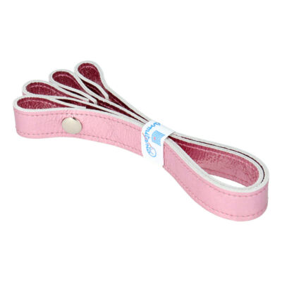 Fényes pink színű patentos bőr kézi táskafogó párban 30 cm - Bármitartó.hu
