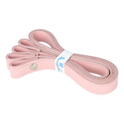 babarózsaszín patentos bőr táskapánt párban 65 cm - Bármitartó.hu