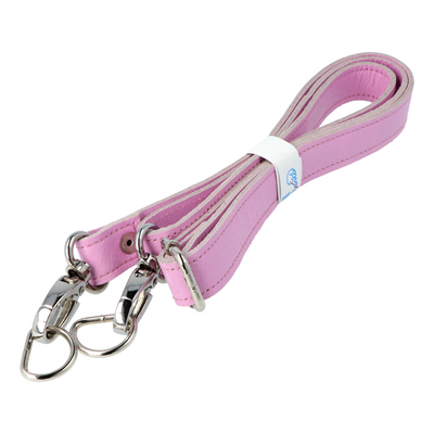 Állítható bőr táskapánt - Fényes pink