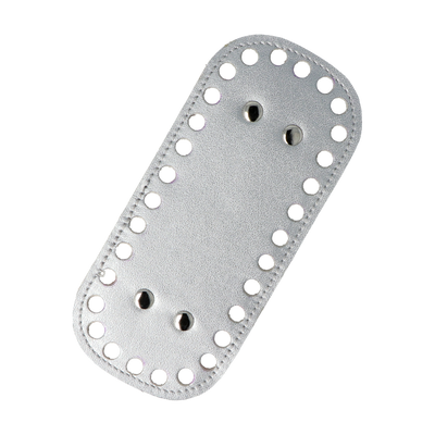 Mini bőr táskaalj - Acél