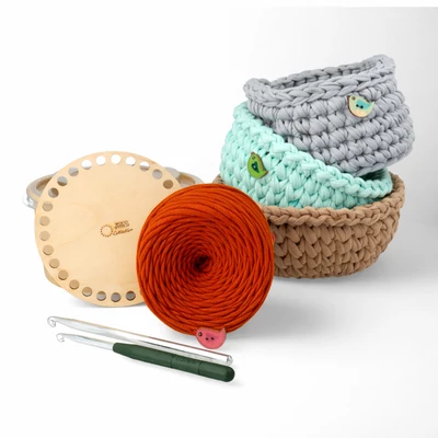 Az első bármitartóm - kezdőcsomag+videó - Mézeskalács fonallal