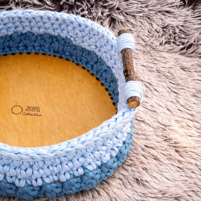 Kör 25 cm-es horgolható natúr faalap - Bármitartó.hu