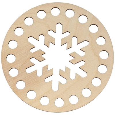 Kör 8,5 cm-es horgolható natúr faalap - Bármitartó.hu