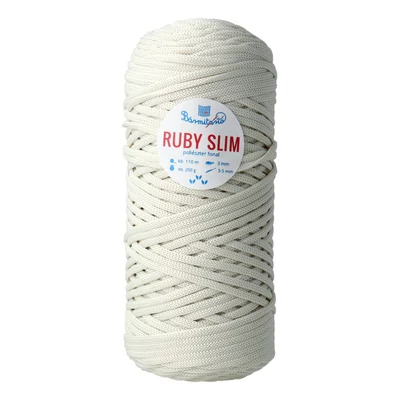 Slim 3mm zsinórfonal - ekrü
