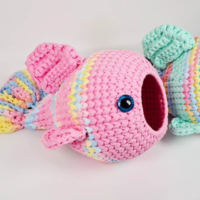 Halacska kosár horgolása - megvásárolható videó