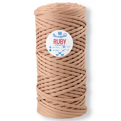 Keksz színű RUBY lapos poliészter fonal - Bármitartó.hu