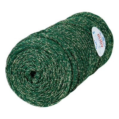 arany szállal átszőtt bársonyzöld színű RUBY lapos poliészter fonal - Bármitartó.hu arany szállal átszőtt bársonyzöld színű RUBY lapos poliészter fonal - Bármitartó.hu