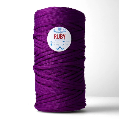 Ultraviola színű RUBY lapos poliészter fonal - Bármitartó.hu