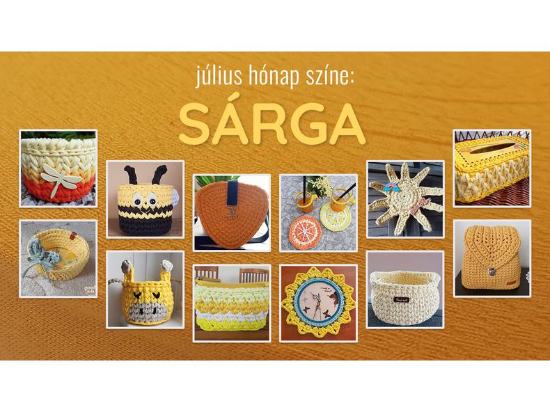 Így alkot sárga pólófonalból a Bármitartó közössége