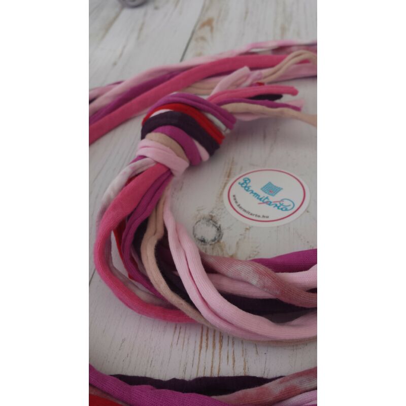 Rózsaszín-lila kavalkád - textilékszer készítő szett