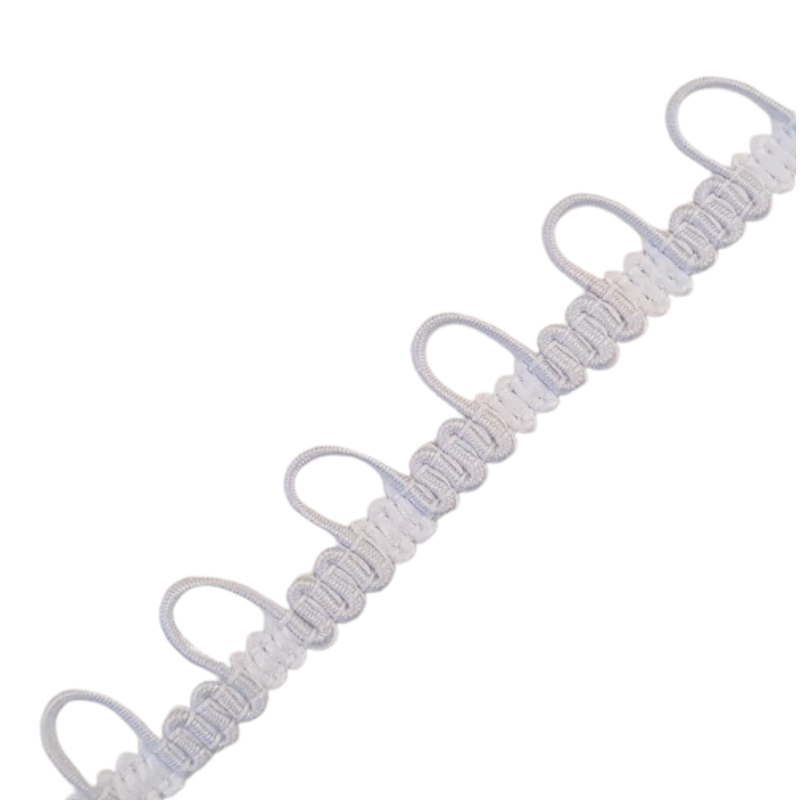 Szalag bélés behorgolásához - Fehér - 10 cm