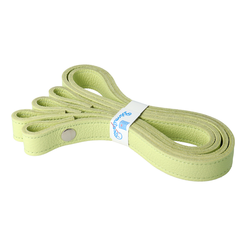 limoncello színű patentos bőr táskapánt párban 65 cm - Bármitartó.hu