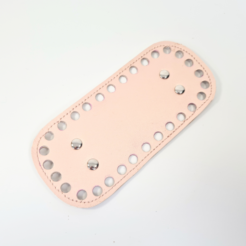 Mini bőr táskaalj - Gyöngyház rózsaszín