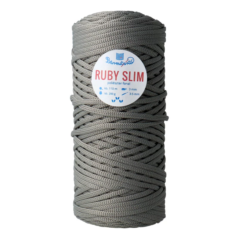 Slim 3mm zsinórfonal - szürke