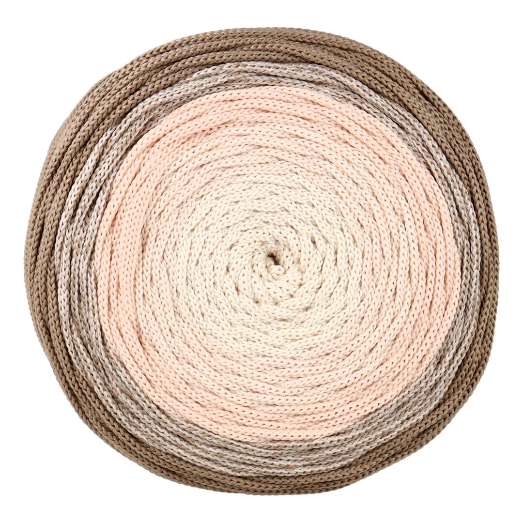 RUBY BALAYAGE lapos poliészter fonal - Keksz - 220 m