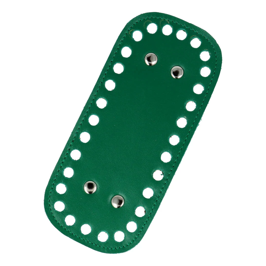 Mini bőr táskaalj - Benetton zöld - 7*15cm