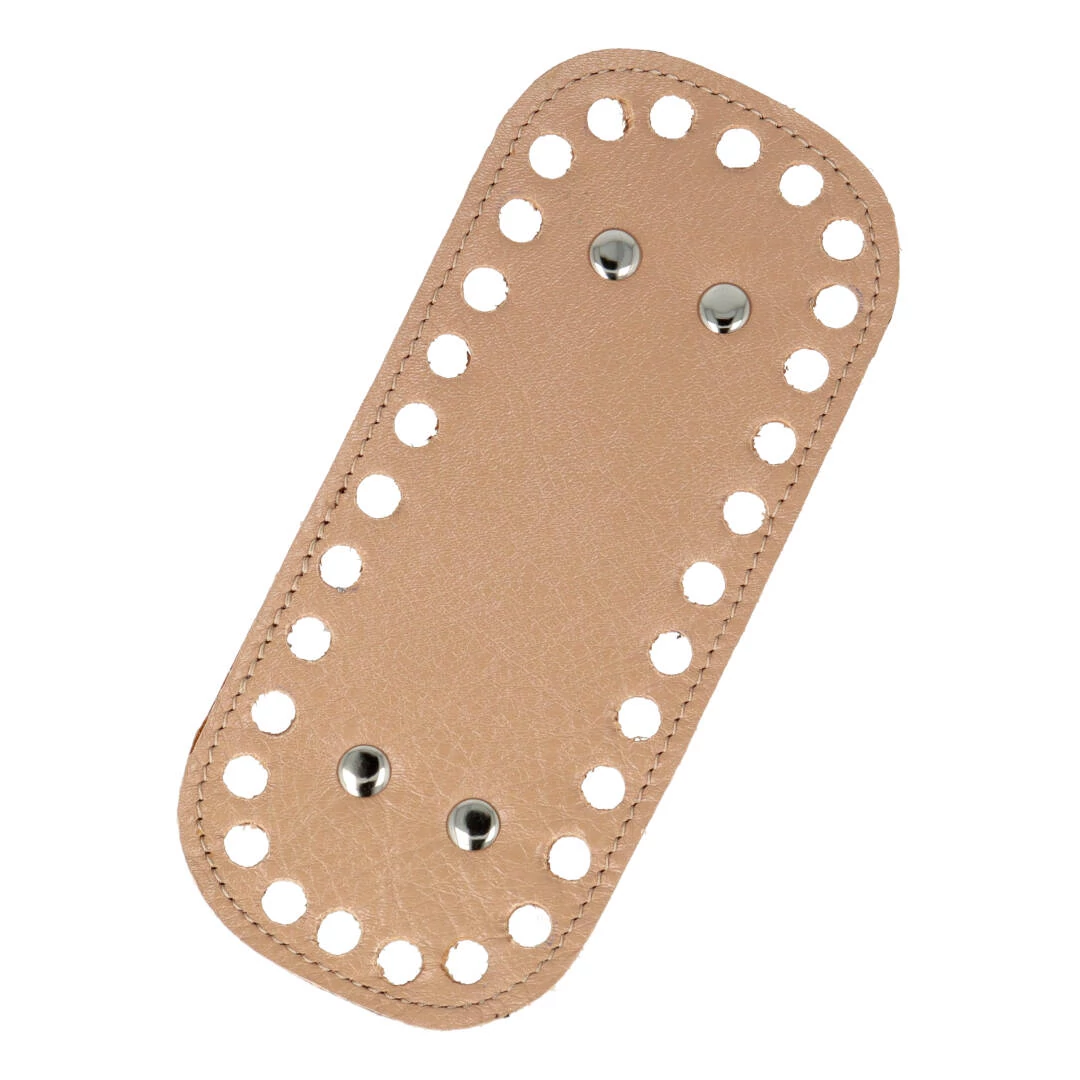 Mini bőr táskaalj - Nugát - 7*15cm